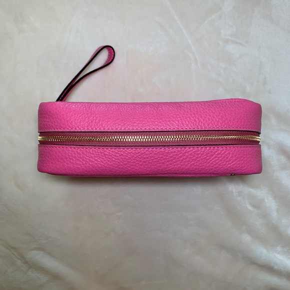 Coach Dempsey Boxy Cosmetic Case 20 With Trompe L'oeil Print - Pink/Petunia - Picture 5 of 10